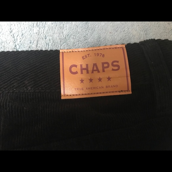 NWT Boys Black CHAPS Corduroy Jeans - Size 12 - Picture 4 of 4